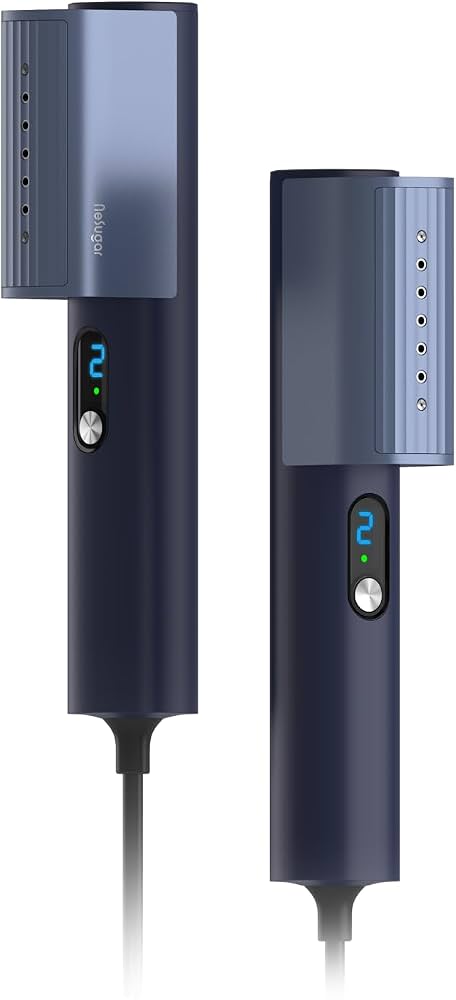 Nesugar G3 Pro compact handheld travel steamer in navy blue
